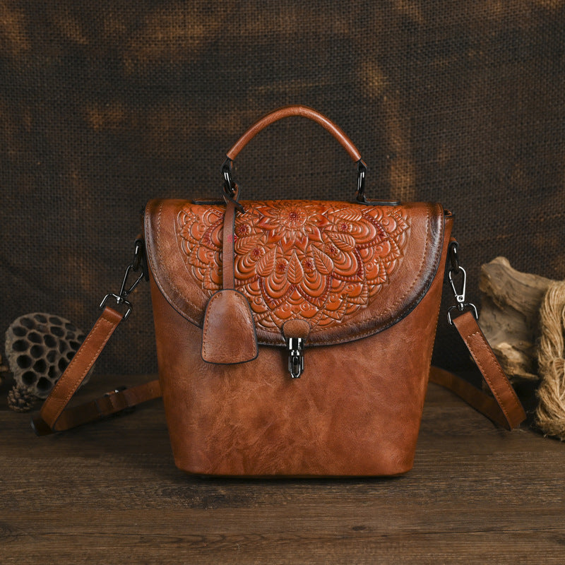 Handheld And Crossbody Versatile Bucket Bag