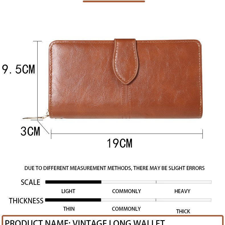 Long Leather Wallet For Women, New Style Wallet, Exquisite And High-end Card Case, Large-capacity Clutch, Mobile Phone Case, One-piece Consignment