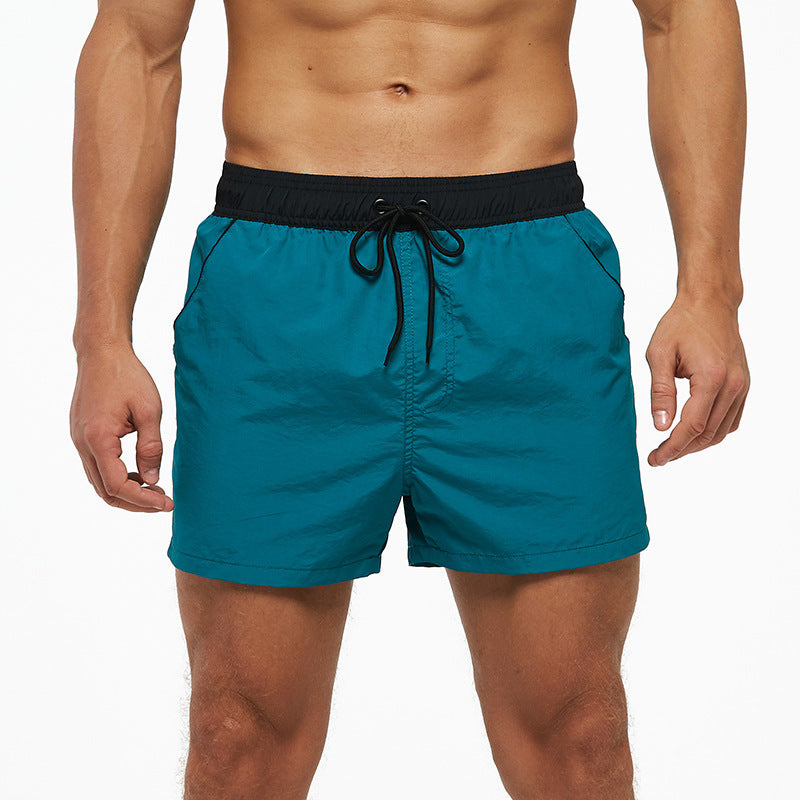 Men's Sports Shorts Fifth Pants Waterproof Quick Drying Breathable Lined Anti Exposure Double Layer Shorts