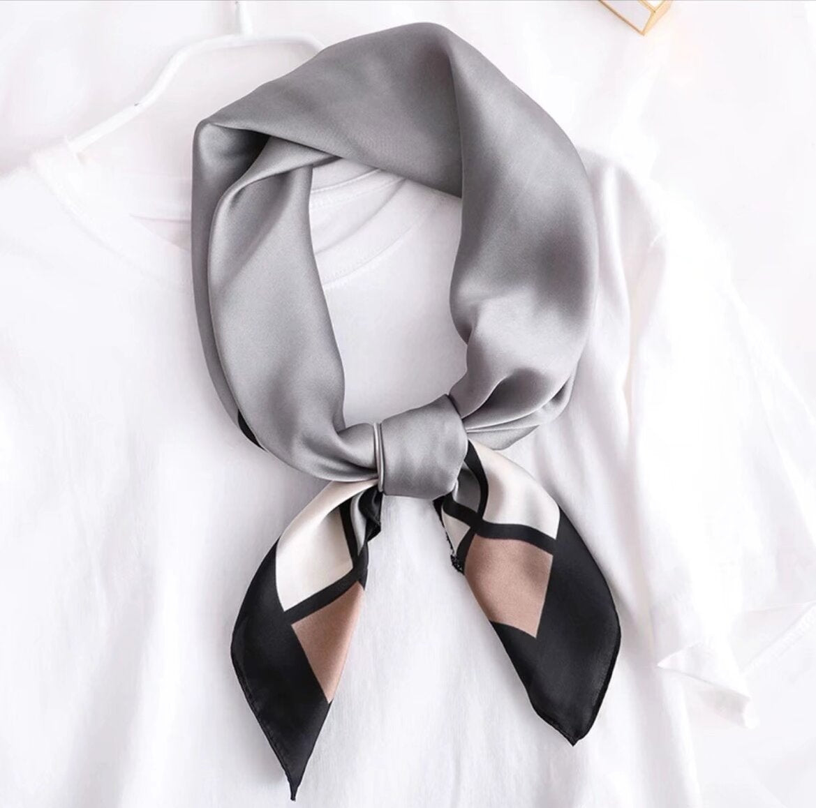 High-end Headscarf Versatile Neck Scarf Hairband Accessory