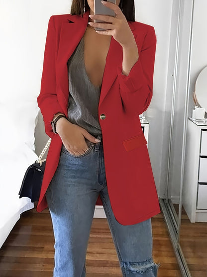 New Stylish Casual Slim-fit Lapel Blazer For Women