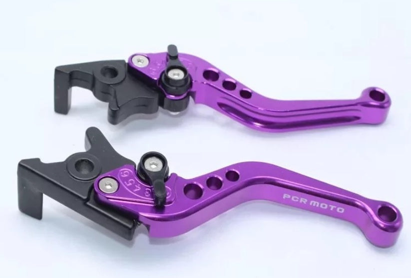 Adjustable Motorcycle Brake & Clutch Levers – CNC Aluminum Handlebar Levers (Pair)