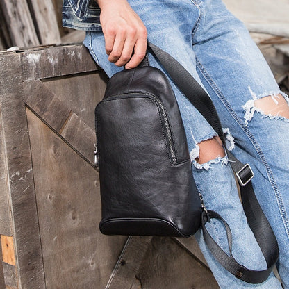 Men's Vintage Cowhide Cross-body Bag