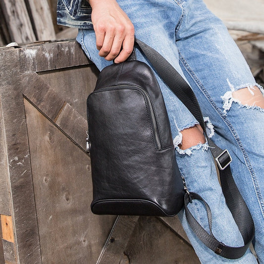 Men's Vintage Cowhide Cross-body Bag