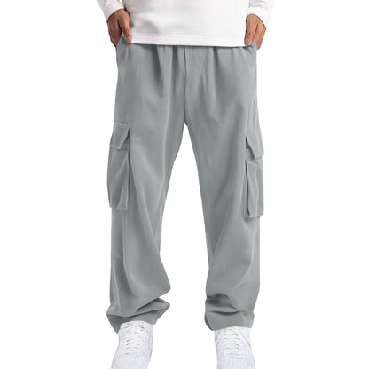 Mens Casual Sporty Corduroy Jogger Work Pants