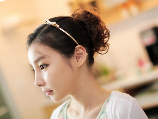 Fluffy Drawstring Curly Hair Bun Hair Set
