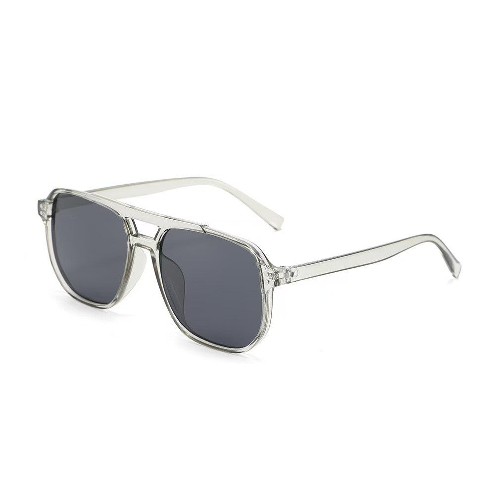 Square Double-bridge Fashionable Sunglasses
