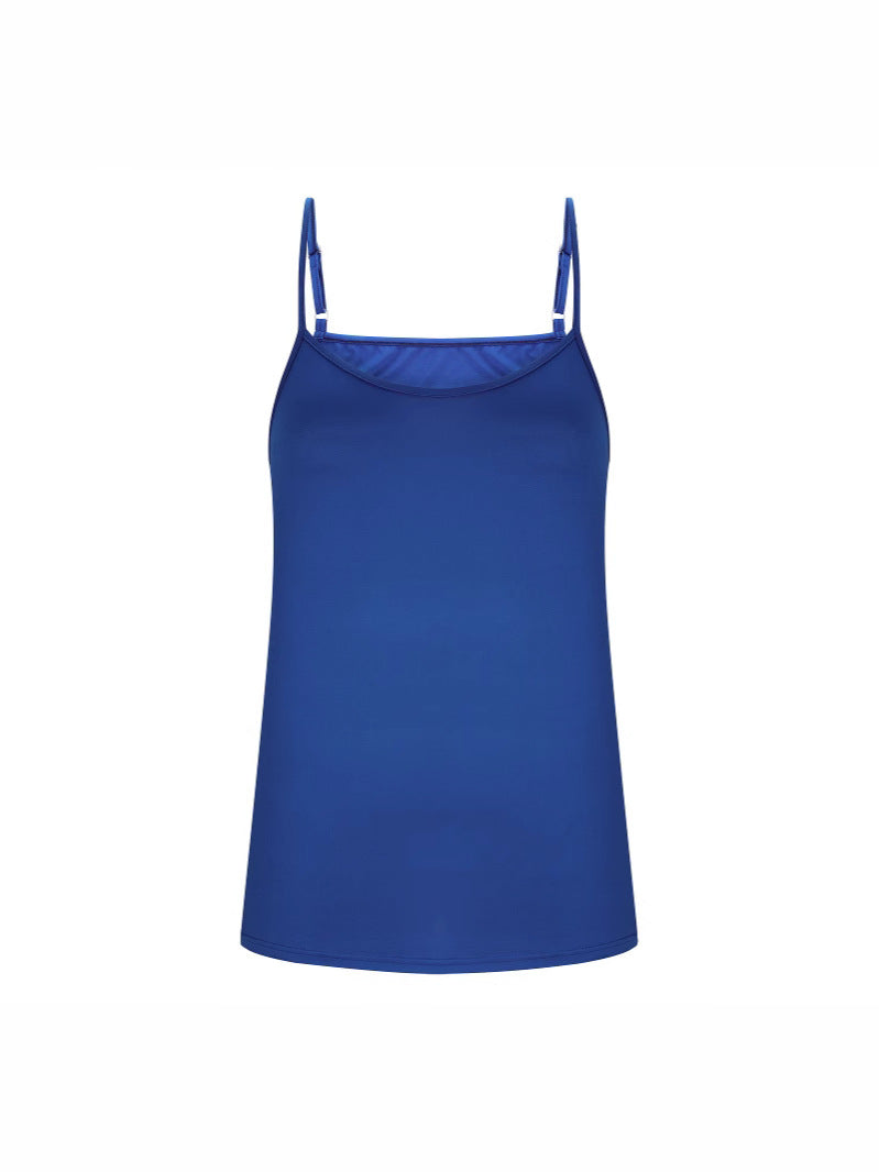 2025 Cross-border Europe And America Amazon New Summer Women's Milk Silk V-neck Adjustable Thin Shoulder Strap Vest Women
