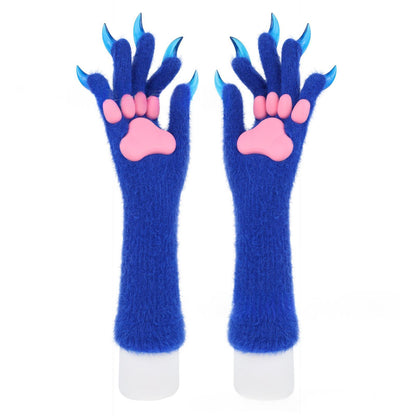 Halloween Silicone Meat Mat Long Gloves