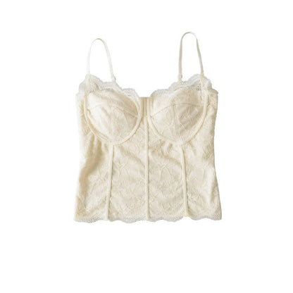 Womens Slim-fit Camisole With Built-in Padding Sheer And Alluring Base Top
