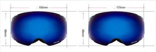 Spherical Ski Glasses with Magnet