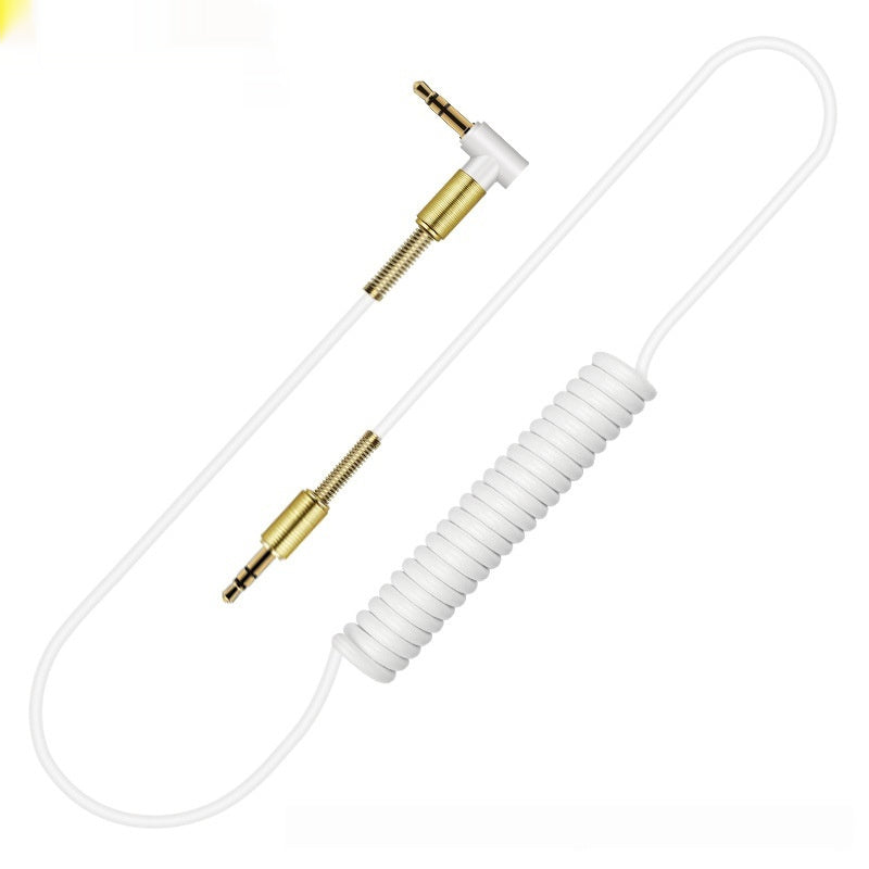 35mm Spring Elbow 35 Male-to-male Retractable Audio Car Audio Cable