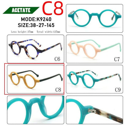 Acetate Board Retro Anti-blue Light Glasses