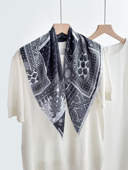 Women's Vintage High-end Outer Silk Scarf