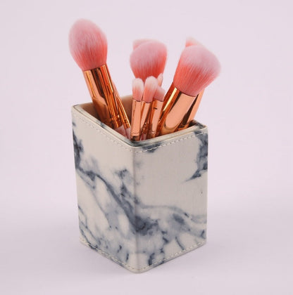 10 Marble Makeup Brush Sets