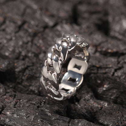 Cuban Link Chain Hip Hop Couple Ring