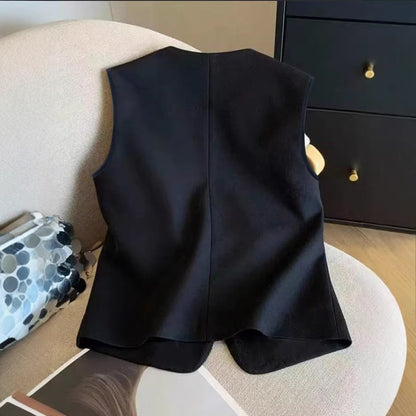 Womens Fashionable Relaxed-fit Niche-style Vest