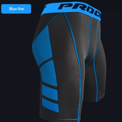 Mens Athletic Training Tight-Fit Cropped Shorts