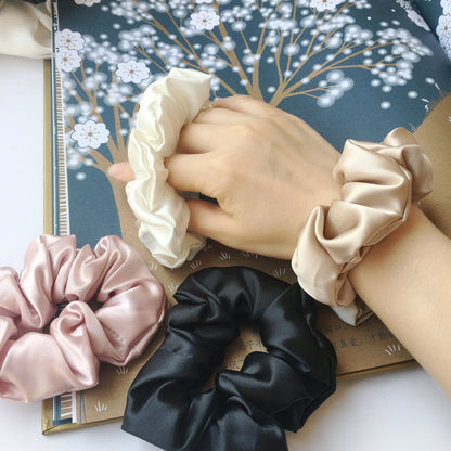 Silk Headdress Flower Scrunchie