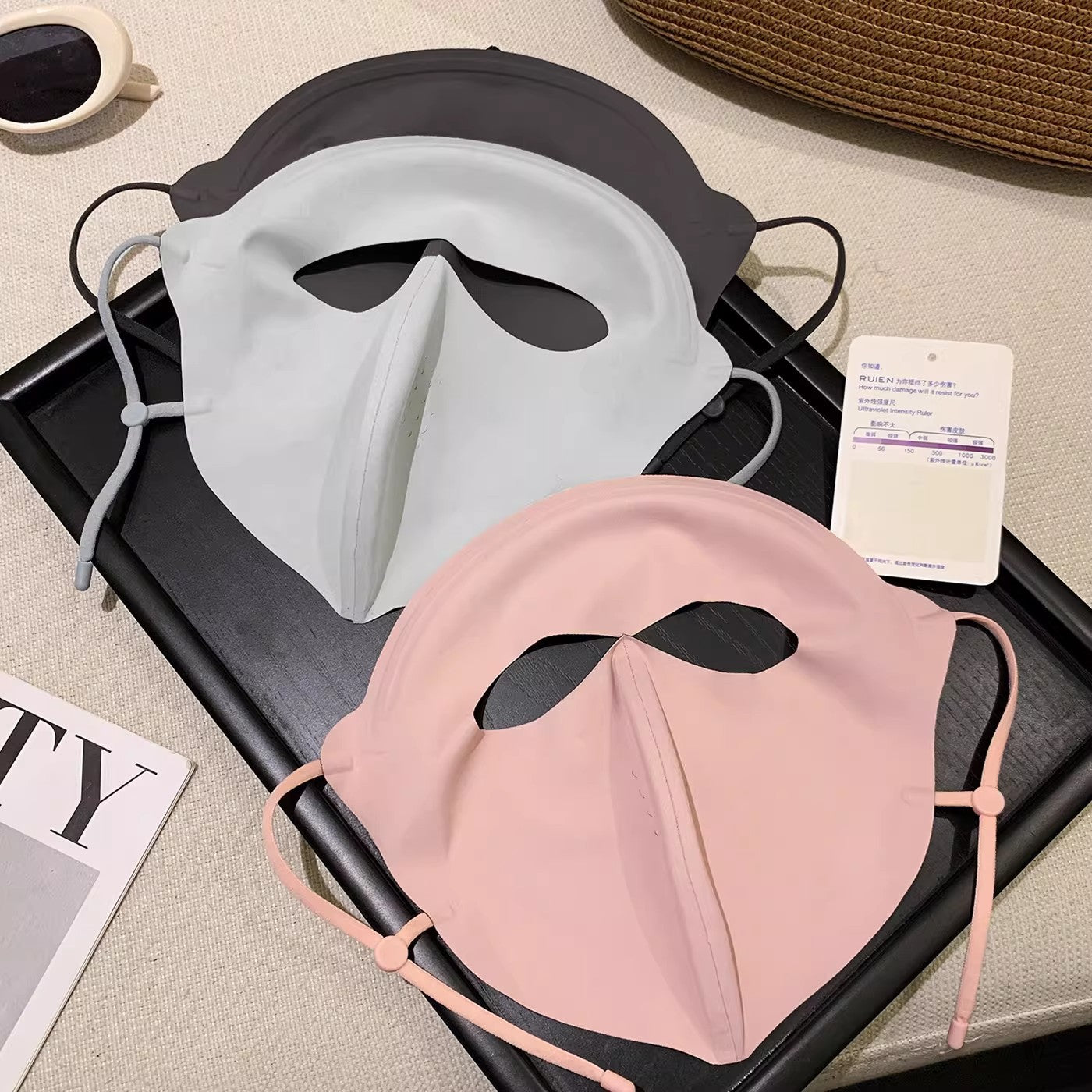 Vinyl Sun Protection Face Mask Full-face UV Protection