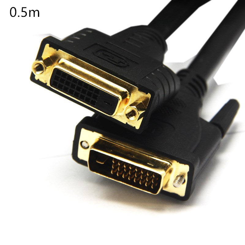 DVI male to female gold-plated