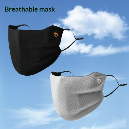 Mens Sun-Protective Breathable Cycling Mask In Cool Silk Fabric With Eye-Covering Design Washable