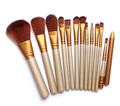 12 Makeup Brush Sets Iron Box Makeup Tools