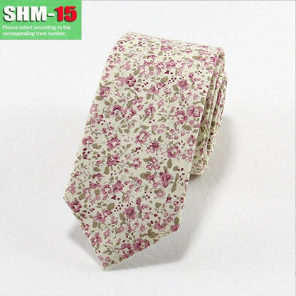 Narrow Casual Patterned Tie For Men