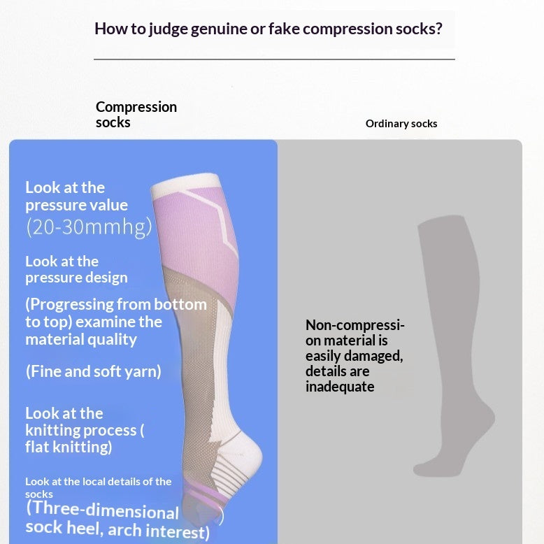 Womens Long Compression Socks For Cycling And Fitness