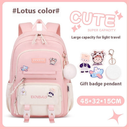 Student Children Schoolbag Girls Waterproof Backpack