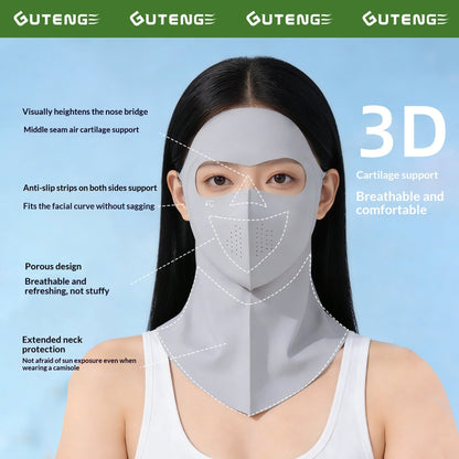 Summer Ice Silk Sun-Protective Face Mask For Women