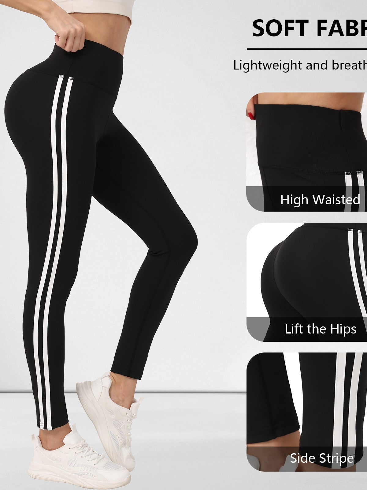Cross-Border Yoga Pants Hot-Selling Outdoor Sports Fitness Pants Butt-Lifting Casual Running High-Waisted Leggings Women's Export Model