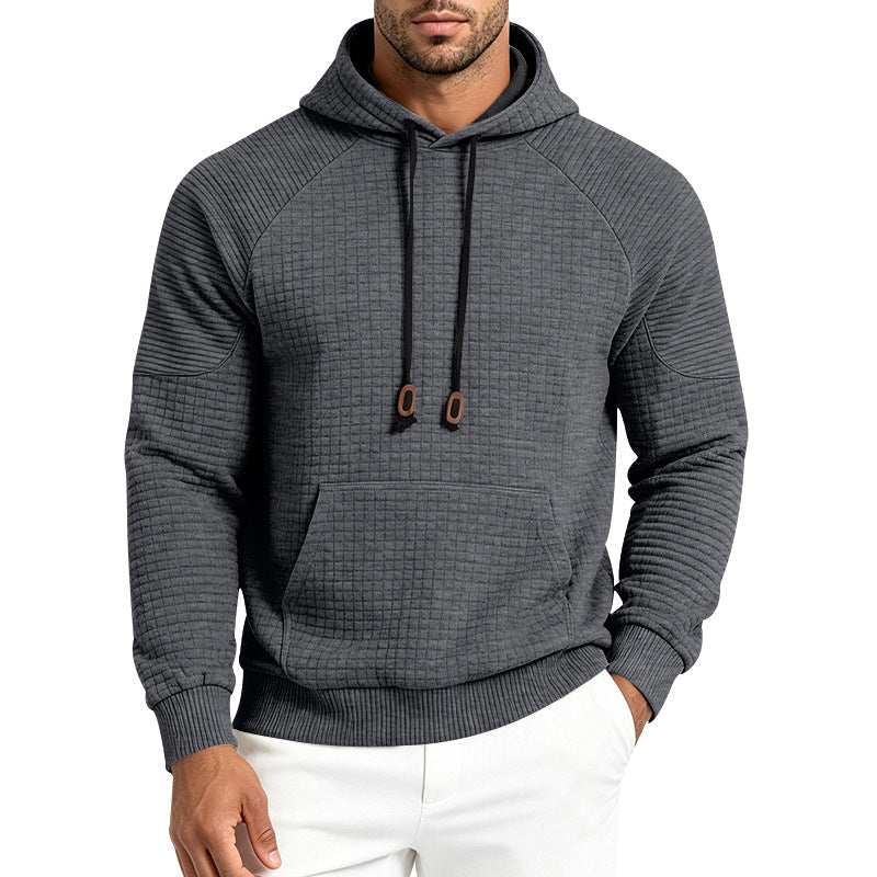 Mens Loose-Fit Versatile Hooded Sweatshirt For Sports Outdoors And Commuting