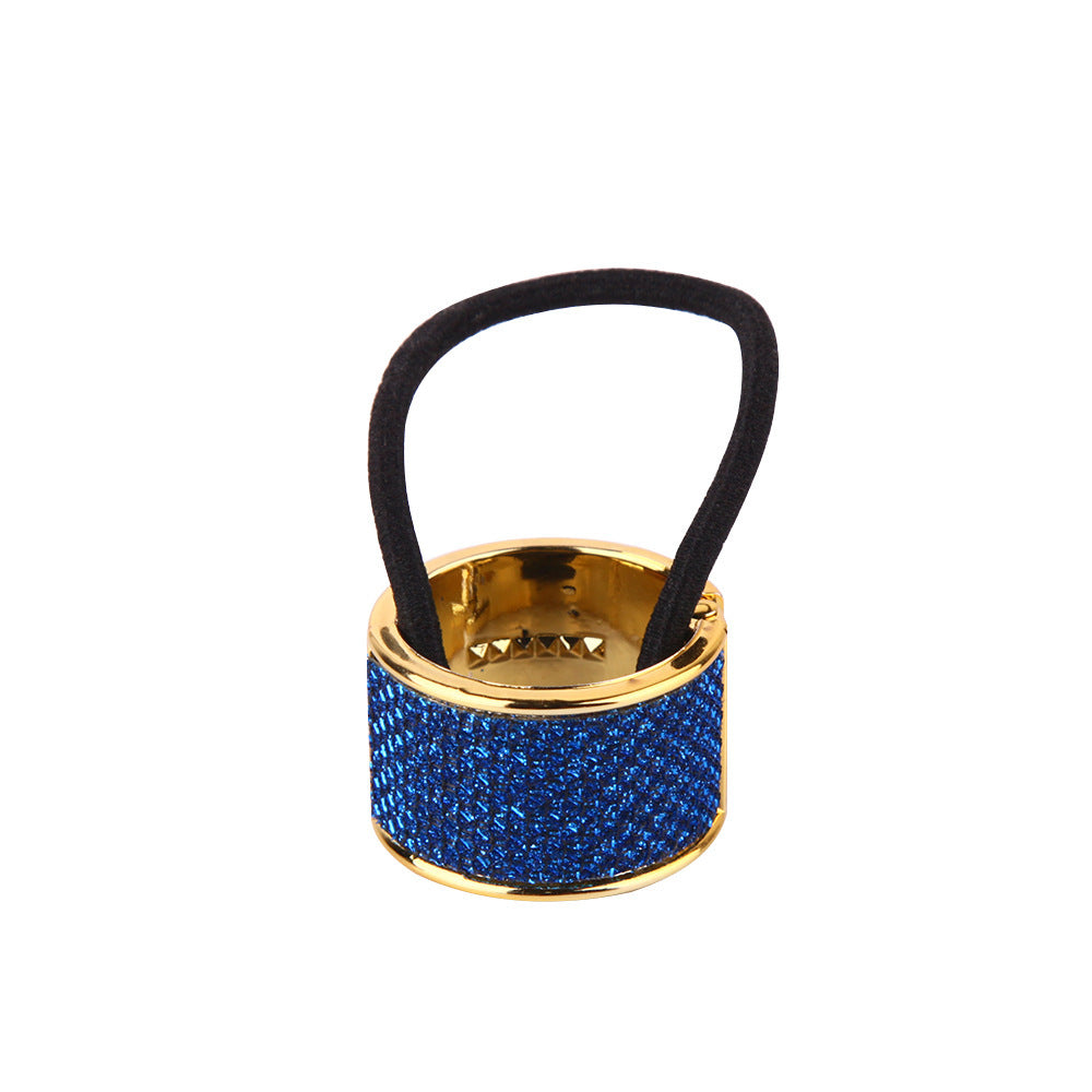 Korean Alloy Hair Tie Rose Gold Ponytail Buckle