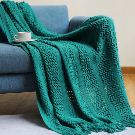 Nordic Knitting Sofa Blanket