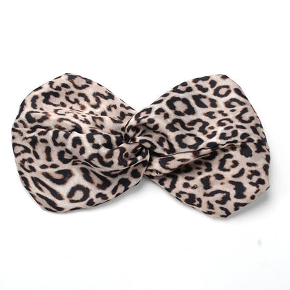 Silk satin cross hair band