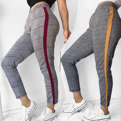 Fashion Characteristic Printed Stitching Casual Pants