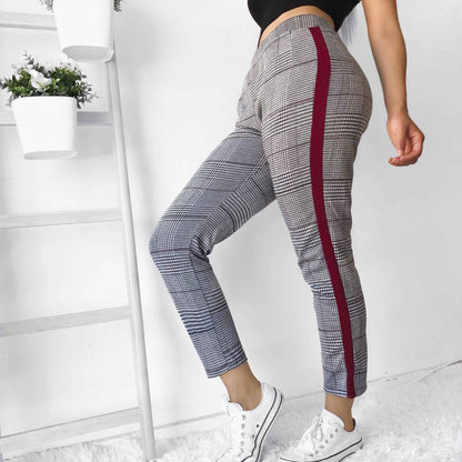 Fashion Characteristic Printed Stitching Casual Pants