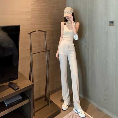 Wide Leg Pants Women''s Summer Casual Suit Pants