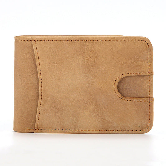 European and American RFID Men's Leather Wallet
