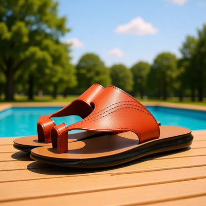 Mens Summer Outdoor Casual New Microfiber Flip-Flops