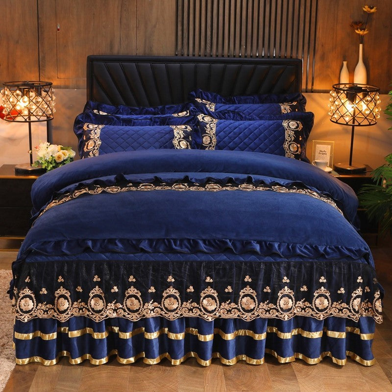 Lace Bedskirt Mattress Cover Home Textiles
