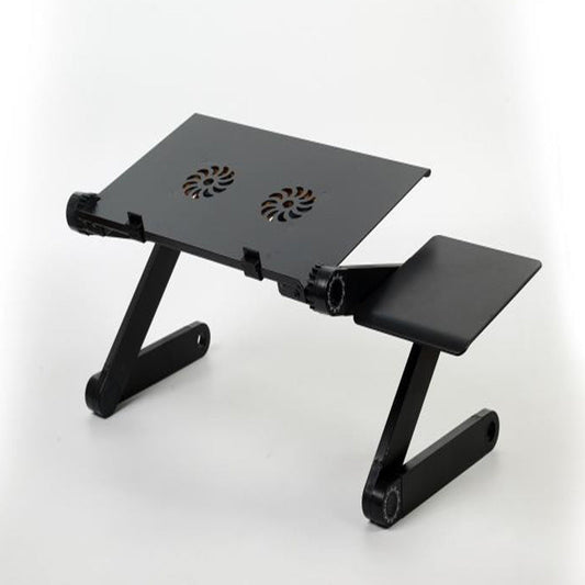 "Folding Adjustable Bed Study Desk - Aluminum Alloy Notebook Computer Stand