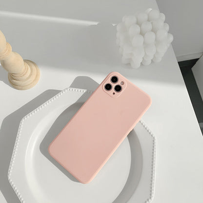 Simple Silicone Solid Color Phone Case