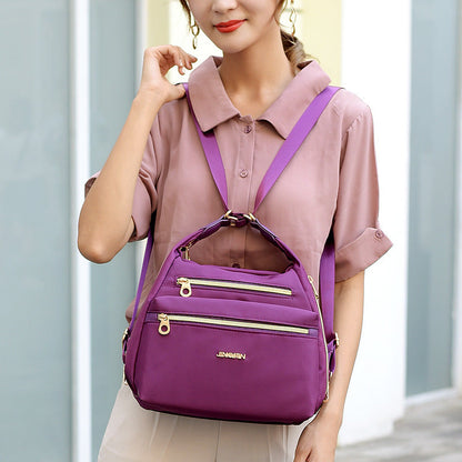 Backpack Women Fashion Bag Waterproof One-Shoulder Ladies Backpack Double Zipper Female Bag