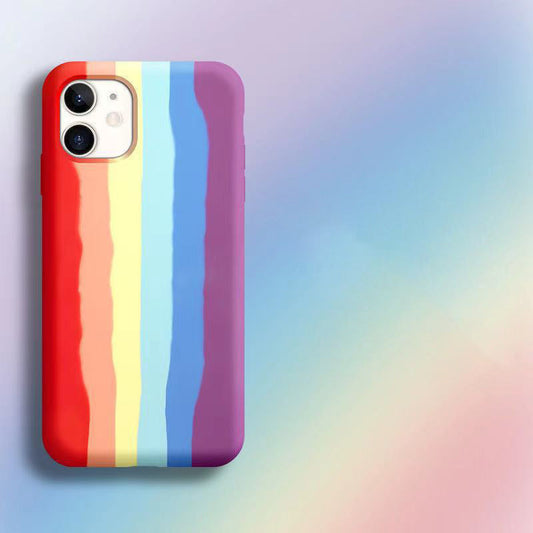 Compatible Apple Phone Case 11 Rainbow Liquid Shel