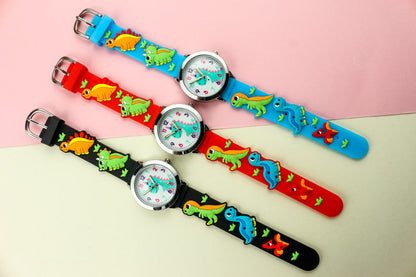 3D Silicone Dinosaur Children's Watch