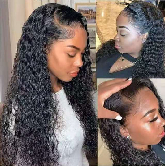Front Lace Long Curly Chemical Fiber Wig EU & US Style