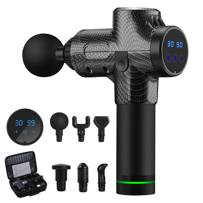 Deep Tissue Massage Gun – Percussion Muscle Massager with LCD Display & Multiple Heads