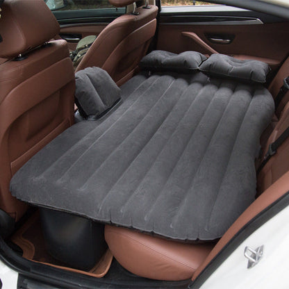 Car Back Seat Air Mattress – Inflatable Travel Bed with Pillow for SUV & Sedan